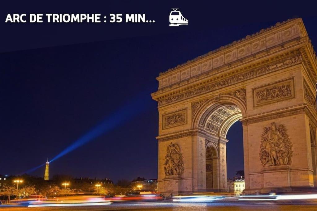 Ferienwohnung Escapade Parisienne A 25 Minutes De La Tour Eiffel Villeneuve-la-Garenne Exterior foto